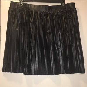 Faux Leather Skirt
